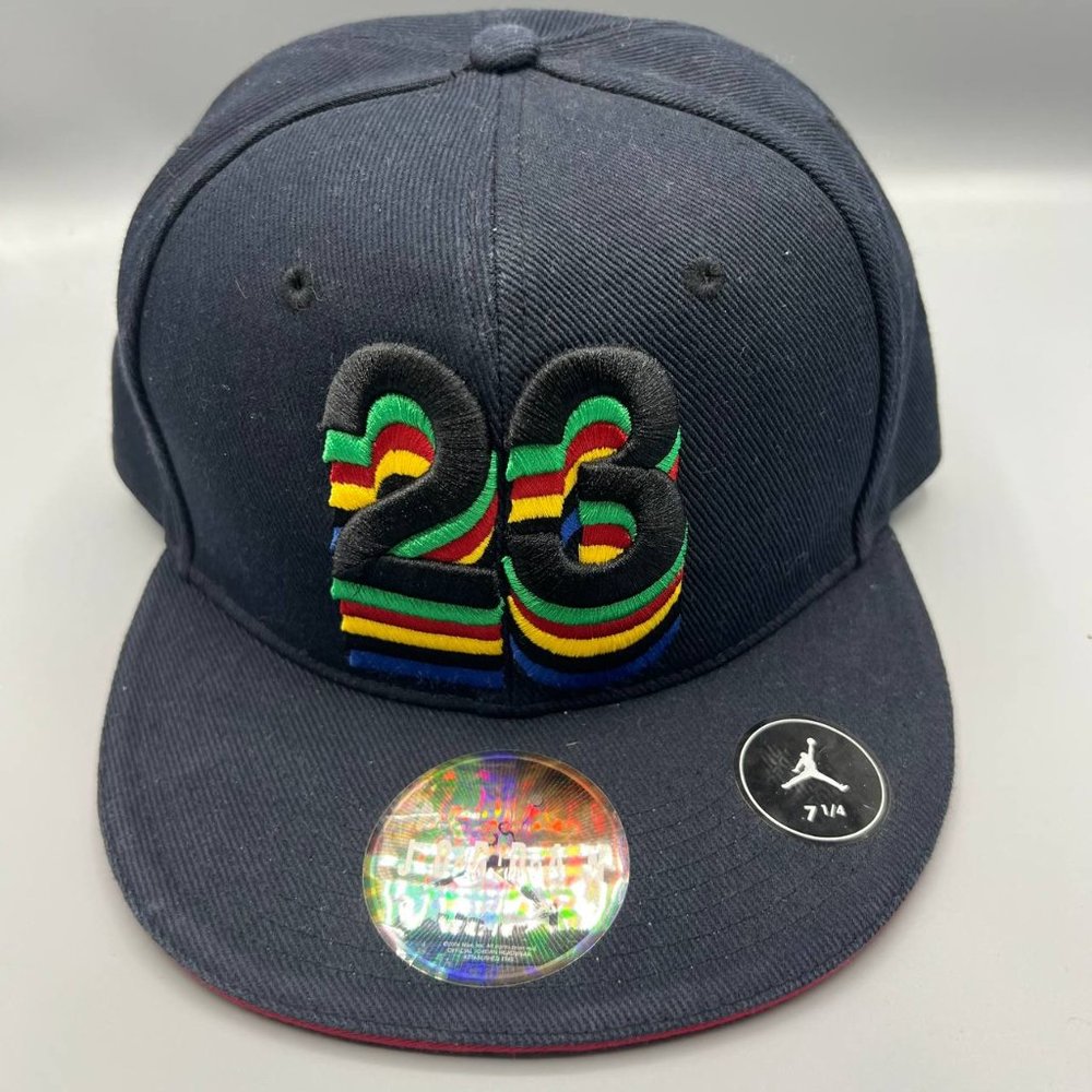 Air Jordan Hat Men 7 1/4 Navy‎ Blue Jumpman 23 Fitted Cap
